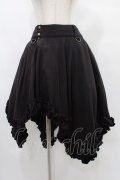 Na+H / アシメ巻きスカート  黒 H-25-09-17-1029-PU-SK-KB-ZH
