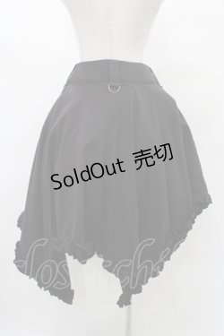 画像2: Na+H / アシメ巻きスカート  黒 H-25-09-17-1029-PU-SK-KB-ZH