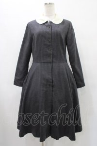 Jane Marple / カラーストライプワンピース M グレー H-25-09-17-1030-JM-OP-KB-ZH