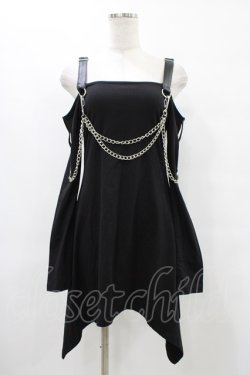 画像1: KILL STAR / Pleasure & Chain Dress S 黒 H-25-09-17-1035-SL-OP-KB-ZH