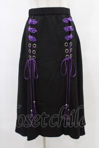 REFLEM / ダブルチャイナレイヤーショートパンツ  ブラック×パープル H-25-09-17-1039-PU-PA-KB-ZH