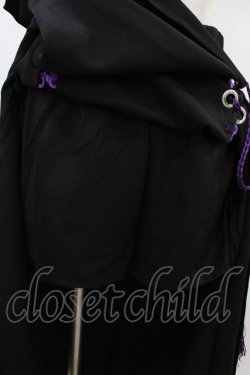 画像3: REFLEM / ダブルチャイナレイヤーショートパンツ  ブラック×パープル H-25-09-17-1039-PU-PA-KB-ZH