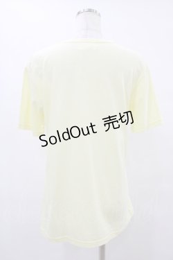 画像2: MALKOMALKA / プリントTシャツ  イエロー×黒 H-25-09-17-1042-PU-TO-KB-ZT494