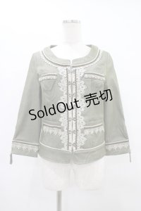 Rozen Kavalier / ノーカラージャケット  グリーン H-25-09-17-1043-OO-JA-KB-ZH