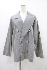 MILKBOY / コットンダブルジャケット  紺ストライプ H-25-09-17-1047-MB-JA-KB-ZH