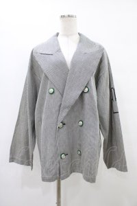 MILKBOY / コットンダブルジャケット  紺ストライプ H-25-09-17-1047-MB-JA-KB-ZH