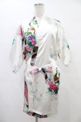 anonenone / 和柄羽織  白 H-25-09-17-1048-PU-TO-KB-ZT154