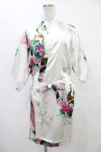 anonenone / 和柄羽織  白 H-25-09-17-1048-PU-TO-KB-ZT154