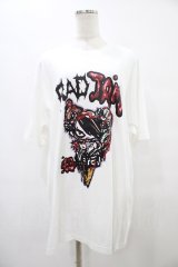 HYPER CORE / RAD JAMコラボレーションTシャツ  白 H-25-09-17-1049-PU-TO-KB-ZT151