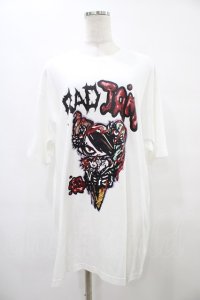 HYPER CORE / RAD JAMコラボレーションTシャツ  白 H-25-09-17-1049-PU-TO-KB-ZT151