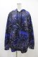 画像1: NieR Clothing / 総柄ZIPパーカー  青 H-25-09-17-1054-PU-TO-KB-ZH (1)