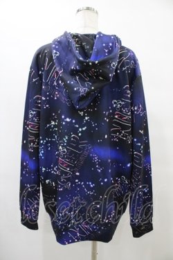 画像2: NieR Clothing / 総柄ZIPパーカー  青 H-25-09-17-1054-PU-TO-KB-ZH