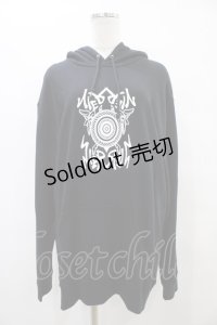 NieR Clothing / プリントプルパーカー  黒 H-25-09-17-1059-PU-TO-KB-ZH