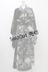 Qutie Frash / 浴衣SET  ブラック×ゴールド H-25-09-17-1011-QU-OP-KB-ZH