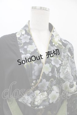 画像4: Qutie Frash / 浴衣SET  ブラック×ゴールド H-25-09-17-1011-QU-OP-KB-ZH