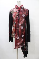 Qutie Frash / チャイナチュニック  レッド H-25-09-17-1016-QU-TO-KB-ZH