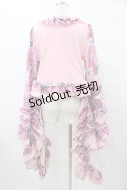 画像2: Qutie Frash / 着物フリルショートカーデ  ピンク H-25-09-17-1021-QU-TO-KB-ZH