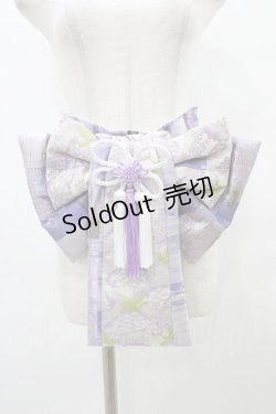 画像1: Qutie Frash / 花魁帯コルセット  パープル H-25-09-17-1023-QU-TO-KB-ZH