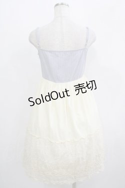 画像3: Blue rouge / ストライプ切替ワンピース Free 生成り H-25-09-18-027-CA-OP-NS-ZH