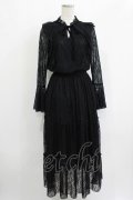 axes femme / 総レースワンピース M ブラック H-25-09-18-030-AX-OP-NS-ZH