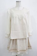 axes femme POETIQUE / ブラウス×PTセットアップ M 生成り H-25-09-18-032-AX-OP-NS-ZH