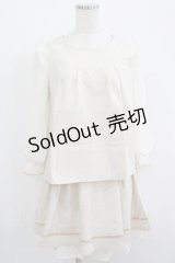 axes femme POETIQUE / ブラウス×PTセットアップ M 生成り H-25-09-18-032-AX-OP-NS-ZH