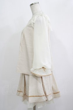 画像2: axes femme POETIQUE / ブラウス×PTセットアップ M 生成り H-25-09-18-032-AX-OP-NS-ZH