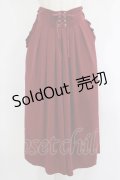 axes femme / フロント編み上げワイドパンツ M ワイン H-25-09-18-033-AX-PA-NS-ZH