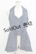 axes femme / バックタックロングベスト M ネイビー H-25-09-18-034-AX-JA-NS-ZH