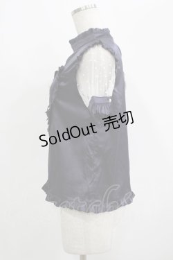 画像2: Ank Rouge / ドットチュールハートサテンブラウス M ネイビー H-25-09-18-037-CA-BL-NS-ZH