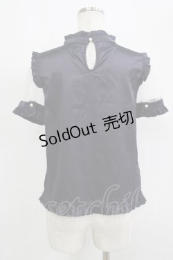 画像3: Ank Rouge / ドットチュールハートサテンブラウス M ネイビー H-25-09-18-037-CA-BL-NS-ZH