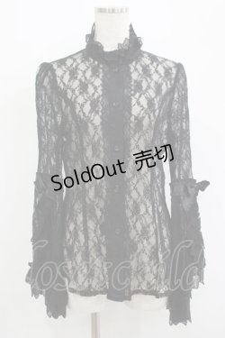 画像1: ALICE and the PIRATES / アイリーンレースブラウス Free ブラック H-25-09-18-038-PA-BL-NS-ZH