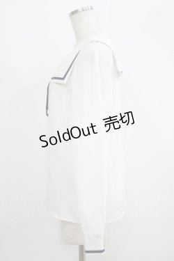 画像2: Amavel / スクエアカラータイ付きブラウス  オフ H-25-09-18-039-CA-BL-NS-ZH