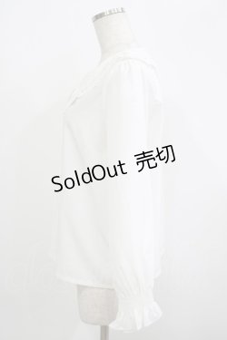 画像2: axes femme / レースカラーブラウス M オフ H-25-09-18-044-AX-BL-NS-ZH