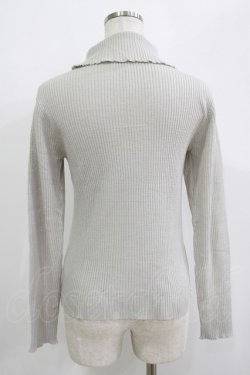 画像3: axes femme / レースアップタートルネックニット M グレー H-25-09-18-045-AX-TO-NS-ZH