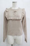 F i.n.t / ヨークフリルニット Free BEIGE H-25-09-18-048-CA-TO-NS-ZH