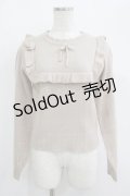 F i.n.t / ヨークフリルニット Free BEIGE H-25-09-18-048-CA-TO-NS-ZH