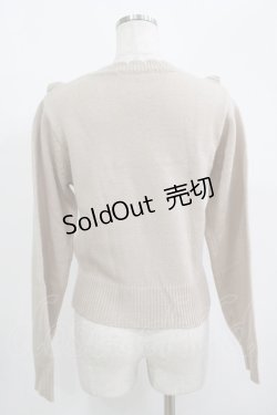 画像3: F i.n.t / ヨークフリルニット Free BEIGE H-25-09-18-048-CA-TO-NS-ZH