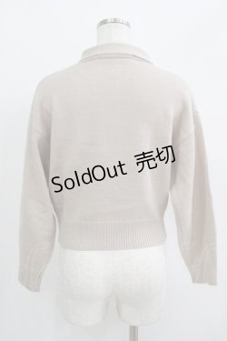 画像3: an another angelus / タイカラーニット Free BEIGE H-25-09-18-049-CA-TO-NS-ZH