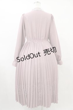 画像2: m petit by misako / AM*レースエリプリーツワンピース M ピンク H-25-09-18-1033-LO-OP-NS-ZH