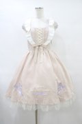Amavel / トゥシューズトゥシューズ刺繍入りフリル付レースUPジャンスカ Free ピンク H-25-09-18-1035-CA-OP-NS-ZH