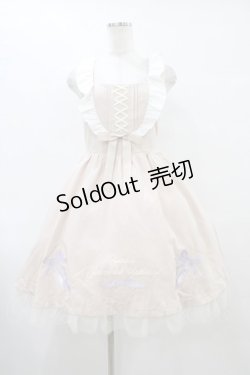 画像1: Amavel / トゥシューズトゥシューズ刺繍入りフリル付レースUPジャンスカ Free ピンク H-25-09-18-1035-CA-OP-NS-ZH