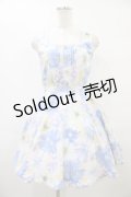 LIZ LISA / 花柄ワンピース Free ブルー H-25-09-18-1036-LO-TO-NS-ZH