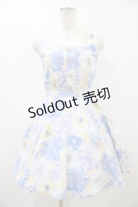 LIZ LISA / 花柄ワンピース Free ブルー H-25-09-18-1036-LO-TO-NS-ZH