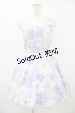 画像1: LIZ LISA / 花柄ワンピース Free ブルー H-25-09-18-1036-LO-TO-NS-ZH