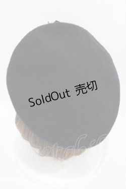 画像4: m petit by misako / AMミニリボンバスクベレー  ブラック/ボルドー H-25-09-18-1004-LO-AC-NS-ZH