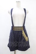 Amavel / サスペンダー付ストライプ柄ショートパンツ Free ネイビー H-25-09-18-1046-CA-PA-NS-ZH