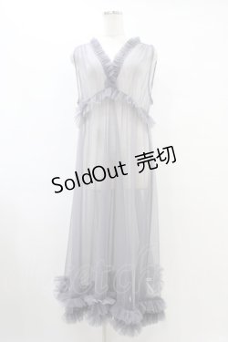 画像1: axes femme / レイヤード用チュールワンピース Free グレー H-25-09-18-1047-AX-OP-NS-ZH