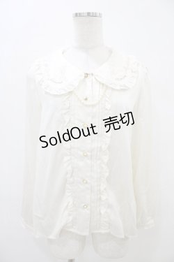 画像1: Amavel / トゥシューズ刺繍ブラウス Free 生成り H-25-09-18-1051-CA-BL-NS-ZH