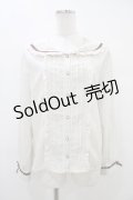 axes femme / レース襟ブラウス M アイボリー H-25-09-18-1052-AX-BL-NS-ZH
